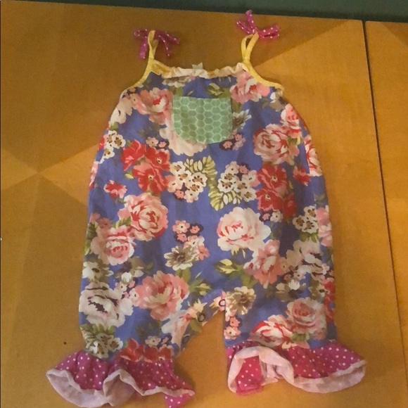 Matilda Jane Going Places Romper Size 18-24 Months New In Bag Baby Blue